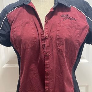 Vintage Harley Button Short Sleeve